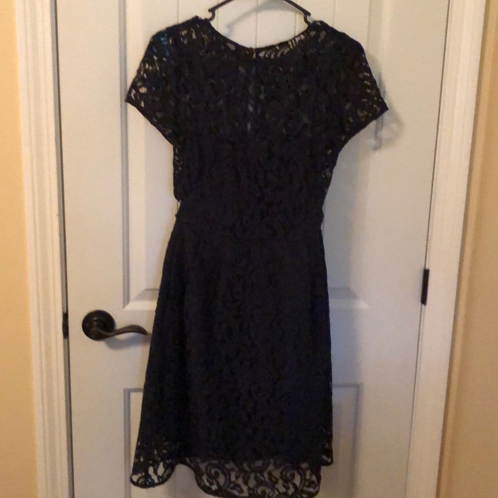 J Crew Navy Lace Dress